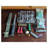 Bayonet, Knives, and Hunting Accessories Group