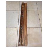 Wooden Fishing Pole with Storage Case