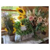 Assorted Floral Arrangements and Planters
