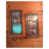 Pair of Framed Prints: Barns, Farm Houses, and Countrysides