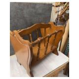 Wooden Magazine Rack