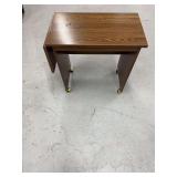 Wood Veneer Drop Leaf Table