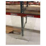 Glass Partition with Metal Handle