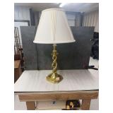 Brass Table Lamp with Shade