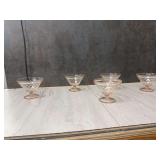 Pink Depression Glass Dessert Cups