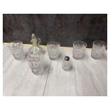 Cut Glass Drinkware Set