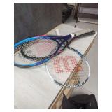 Wilson Tennis Rackets, Bag, and Big Game Treestands Seat Cushion