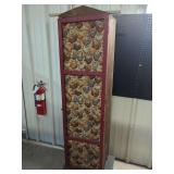 Wooden Cabinet with Chicken Print Door