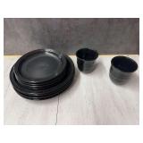 Mainstays Stoneware Plates and Cups
