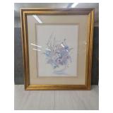 Framed Floral Print by Bertrand