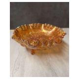 Iridescent Carnival Glass Bowl