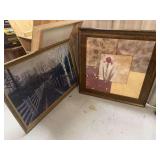 Two Framed Wall Art Pieces