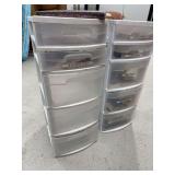 Storage Towers with Assorted Supplies