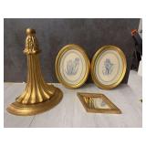 Books and Gold-Tone Decor Items