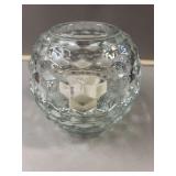 Textured Glass Candle Holder