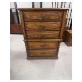 Wood Tallboy Chest of Drawers