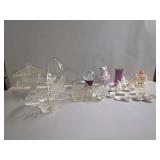 Assorted Glassware, Figurines and Tea Set