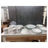 Corelle Dinnerware Set with Plates, Bowls, and Mugs