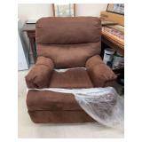 Brown Plush Manual Rocker Recliner