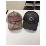 Two Trucker Hats - Camo American Flag & Peterbilt "Class Pays"