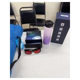 Camp Chair, TrueDark Glasses, and Bottless Water Bottle