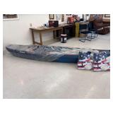 Yukon Fishing Kayak with Paddle, Seat, and Life Jackets