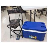 Igloo Latitude 52 Cooler and Camo Hunting Chair Combo