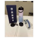 GT Bottles 22oz Stainless Steel Vacuum Insulated Water Bottle - Purple/Sky Blue
