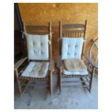 Wood Rocking Chairs with Cushions