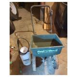 Red Devil Spreader and GroundWork Sprayer