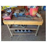 Rolling Shop Cart with Tools