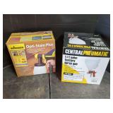 Wagner Opti-Stain Plus & Central Pneumatic Texture Spray Gun