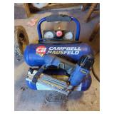 Campbell Hausfeld Inflation & Fastening Air Compressor with Nail Gun