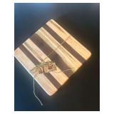 Hand Crafted Striped Wooden Cutting Board