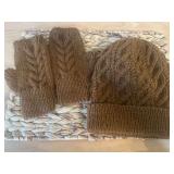 Hand Knitted Tobaggan & Gloves