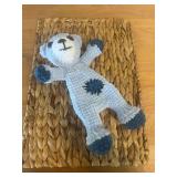 Blue Knitted Bear Lovey