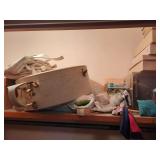 Assorted Storage Boxes, Luggage and Hangers