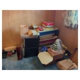 Boxes of Craft Items, Fabrics, Decor, and More