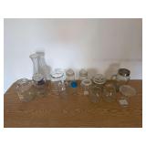 Assorted Glass Jars and Bottle