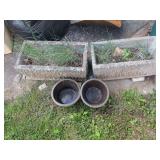 Concrete Planters and Clay Pots