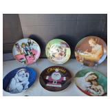 Decorative Plate Collection Featuring Art & Commemorative Designs - Set of 6