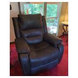 Electric Lift Recliner Chair - Brown Upholstery