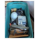 Tote with Assorted Tools and Hardware