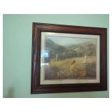 Framed Art Print of Children and Church