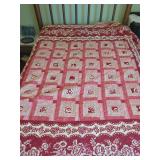 Floral and Patchwork Quilt