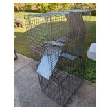 Wire Animal Trap and Petmate Dog Crate