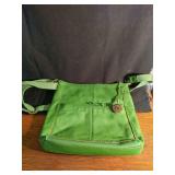 The Sak Green Leather Crossbody Bag