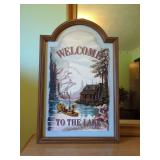 Welcome to the Lake Framed Artwork