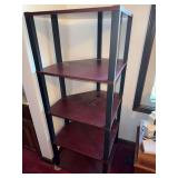 Corner Bookshelf with 5 Shelves