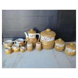 Ceramic Kitchen Set with Rooster Motif